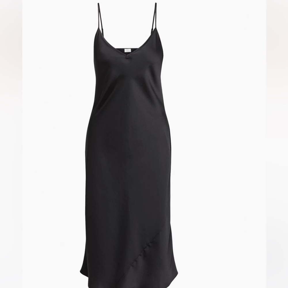 Aritzia Wilfred Only Slip Satin Midi Dress
